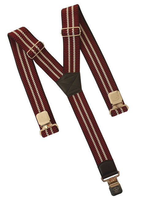 Natur Stripes Hosenclips, Burgund