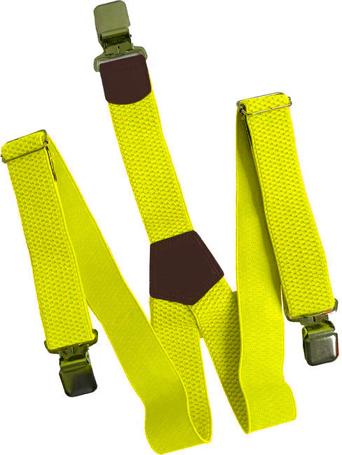 O&T Hosenträger Natur Clip, neon-gelb