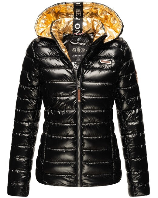 Navahoo Aurelianaa damen Winterjacke mit Kapuze, schwarz