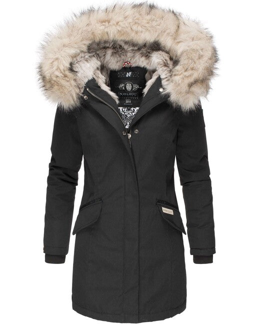 Navahoo Cristal Damen- Winter- Kapuzenjacke a kozusinou