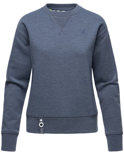 Navahoo Zuckerschnecke damen Sweatshirt, Dusty Blue Melange
