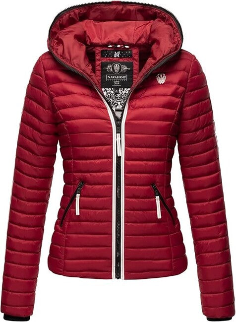Navahoo Kimuk Princess damen Übergangsjacke mit Kapuze, blutrot