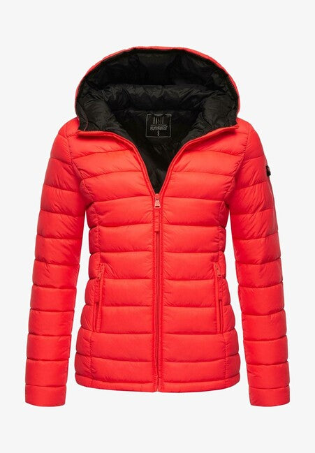 Navahoo Lucy damen Übergangsjacke mit Kapuze, neon coral