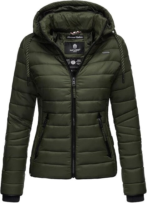 Navahoo Lulana damen Übergangsjacke mit Kapuze, oliv