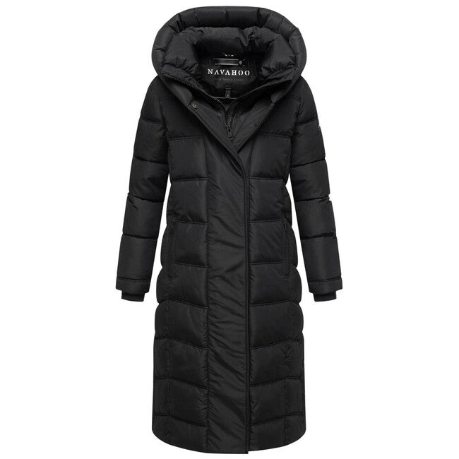 Navahoo ENGELSFEDER XIV damen Wintermantel, schwarz