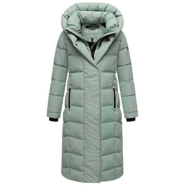 Navahoo ENGELSFEDER XIV damen Wintermantel, rauchiges Mint