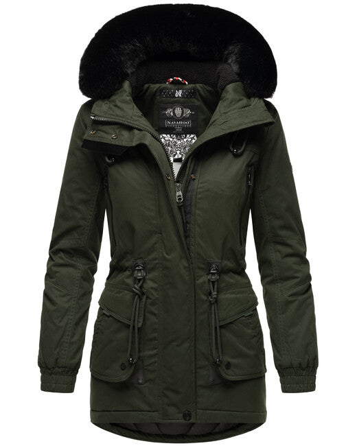 Navahoo Olessa damen Winterjacke, olivgrün
