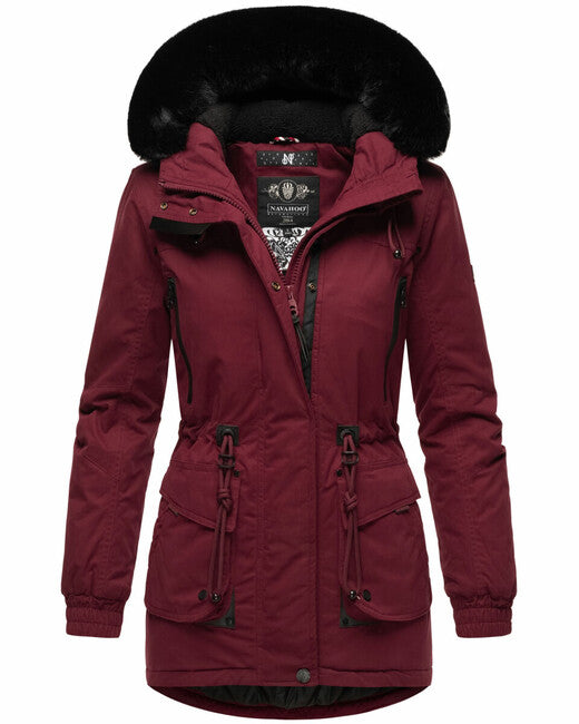 Navahoo Olessaa damen Winterjacke, bordeaux