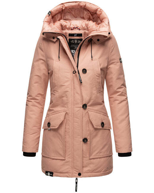 Navahoo Freezestoorm damen Winterjacke mit Kapuze, Rosa