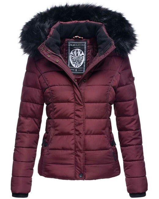 Navahoo Miamor damen Winterjacke mit kapuze, wein