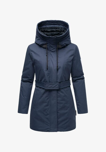 Navahoo Eishauch damen Winterparka mit Kapuze, navy blue