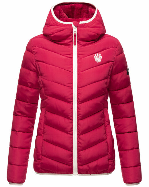 Navahoo ELVA damen Winterjacke mit Kapuze, fuchsia