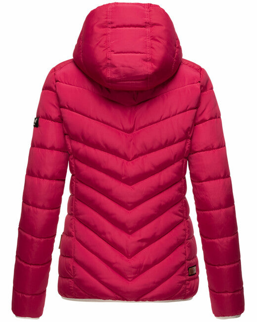 Navahoo ELVA damen Winterjacke mit Kapuze, fuchsia
