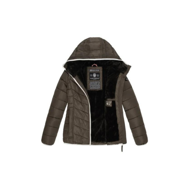 Navahoo ELVA damen Winterjacke mit Kapuze, anthrazit