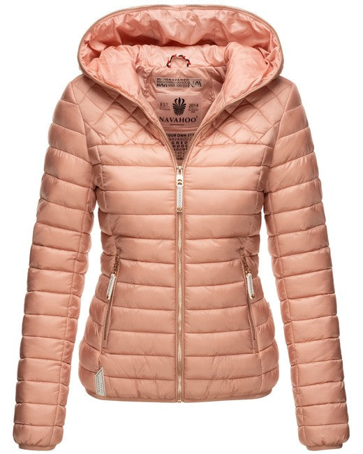 Navahoo Ich bin Hübsch damen Übergangsjacke mit Kapuze, rosa