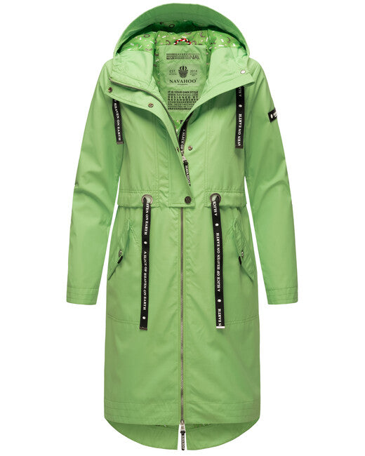 Navahoo JOSINAA damen Übergangsjacke mit Kapuze, Jadegrün