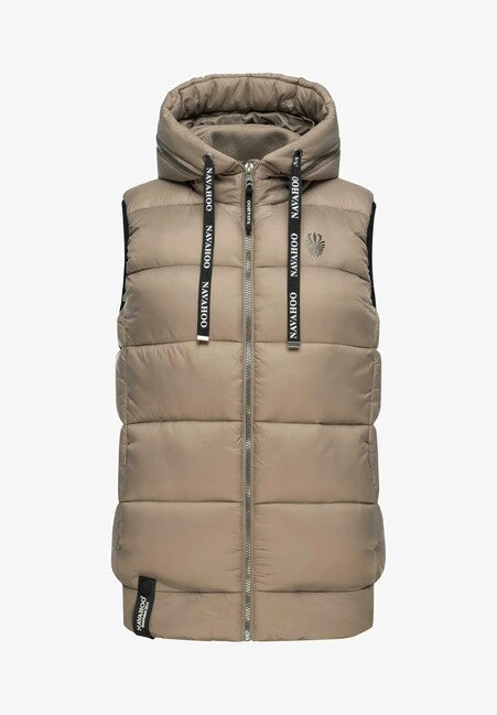 Navahoo KASSIDY damen Weste mit Kapuze, taupe
