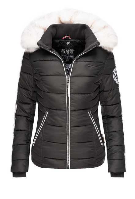 Navahoo KHINGAA´S damen Winterjacke mit Kapuze, Anthrazit