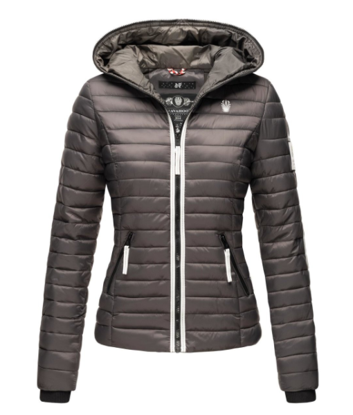 Navahoo Kimuk Princess damen Übergangsjacke mit Kapuze, anthrazit