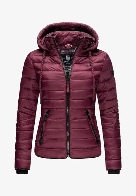 Navahoo Lulana damen Übergangsjacke mit Kapuze, weinrot