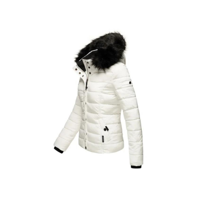 Navahoo Miamor damen Winterjacke mit Kapuze, weiß