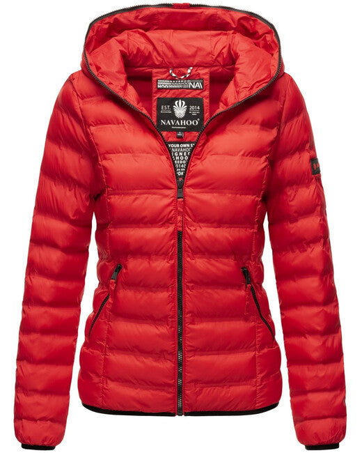 Navahoo NEEVIA damen Übergangsjacke mit Kapuze, rot