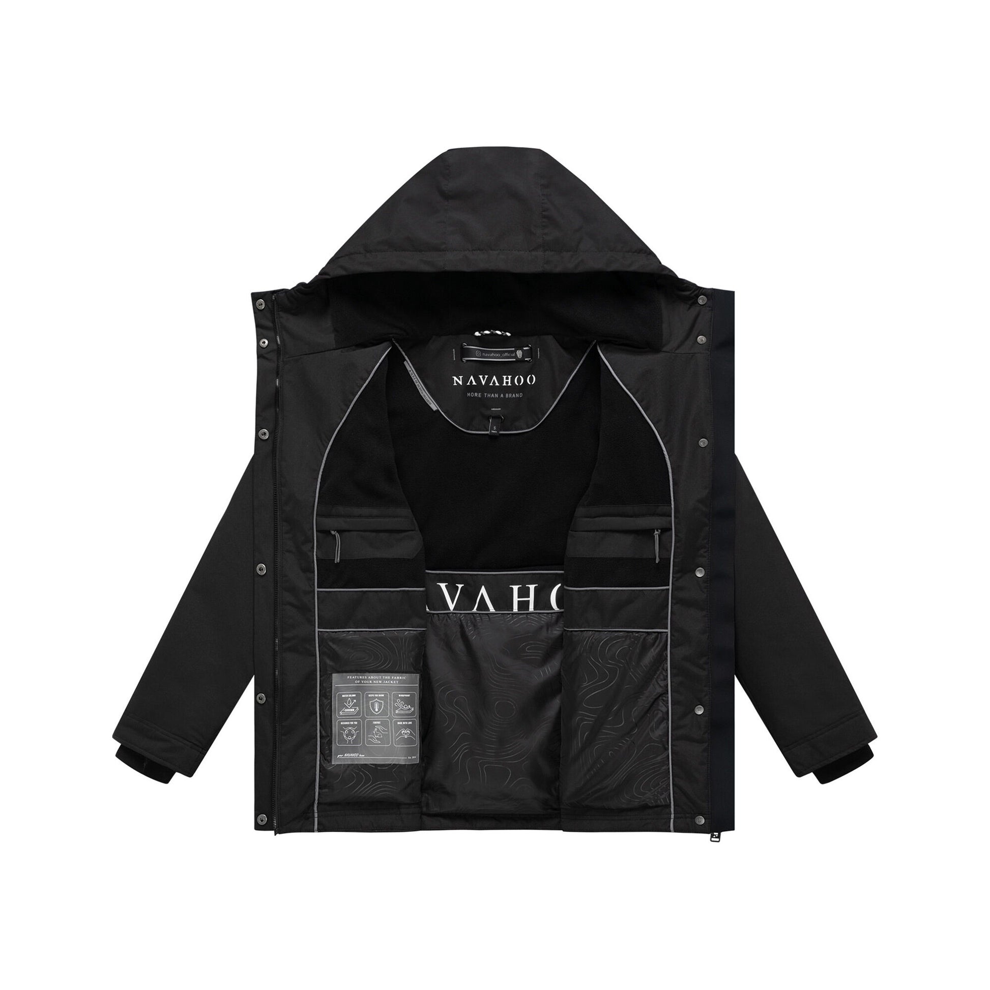 Navahoo Nibellaa 14 dámska prešívaná bunda, čierna