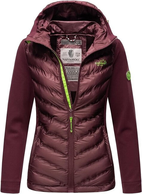 Navahoo NIMM MICH MIT damen Outdoorjacke, aubergine