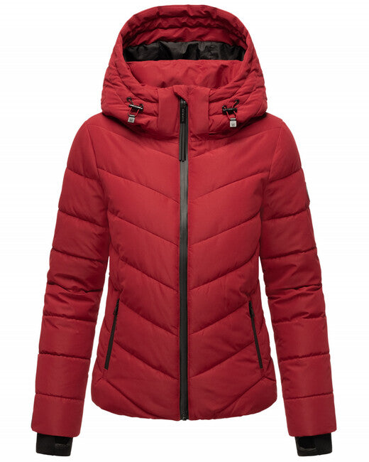 Marikoo SAMUIAA damen-Winterjacke mit Kapuze, dark red