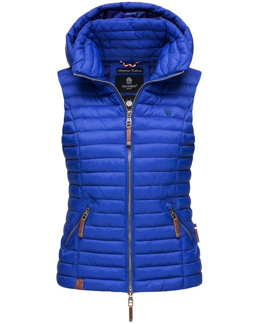 Navahoo SHADAA damen Weste mit Kapuze, blau