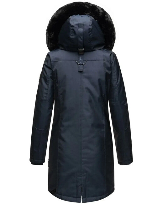 Navahoo Tiniis damen Winterjacke mit Kapuze, Navy