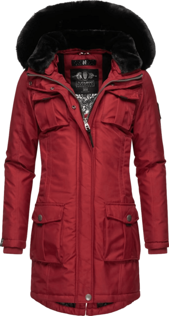 Navahoo Tiniis damen Winterjacke mit Kapuze, blood red