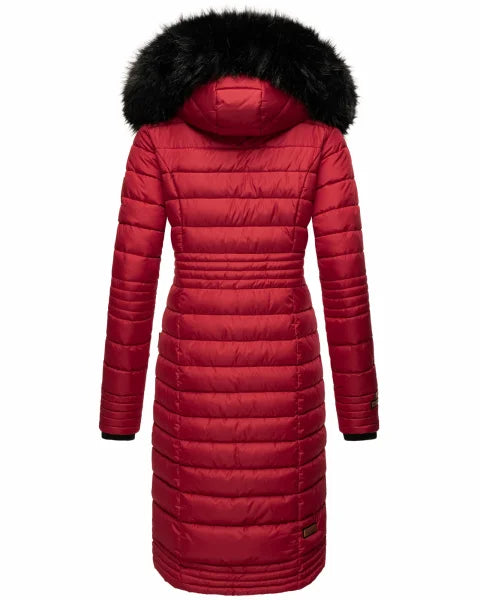 Navahoo UMAY damen Steppmantel, Blood Red