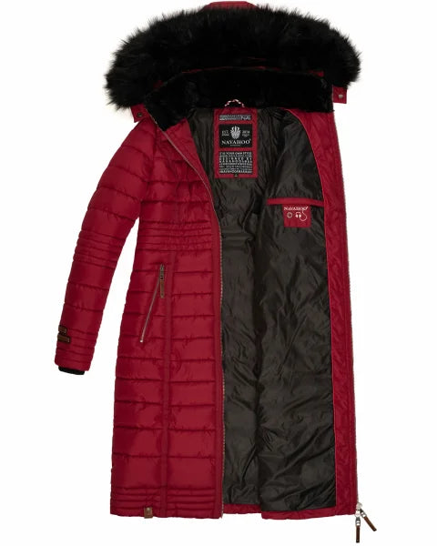 Navahoo UMAY damen Steppmantel, Blood Red