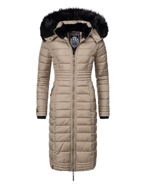Navahoo UMAY damen Steppmantel, Taupe