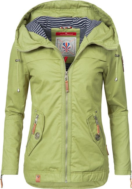Navahoo Wekoo damen Übergangsjacke mit Kapuze, grün