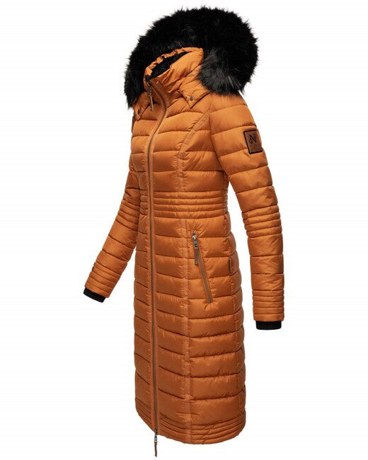 Navahoo UMAY damen Steppmantel, rusty cinnamon