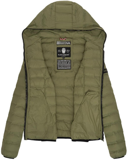 Navahoo NEEVIA damen Übergangsjacke mit Kapuze, olivgrün