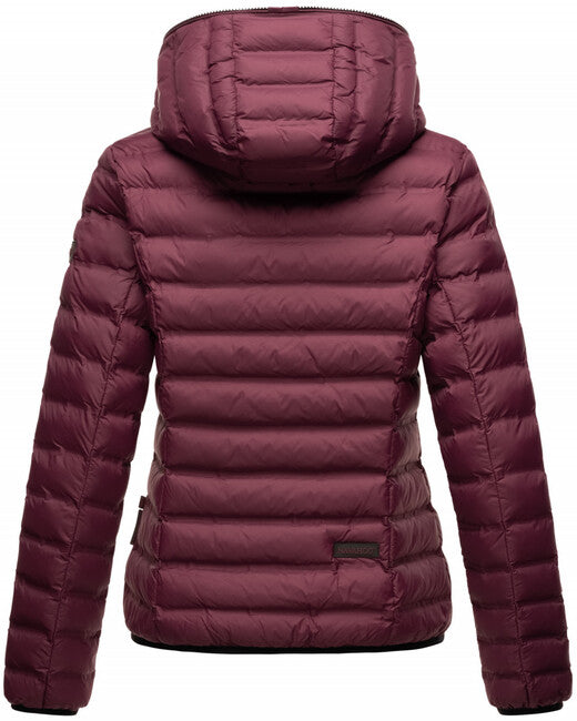 Navahoo NEEVIA damen Übergangsjacke mit Kapuze, weinrot
