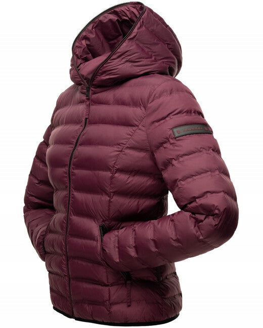 Navahoo NEEVIA damen Übergangsjacke mit Kapuze, weinrot