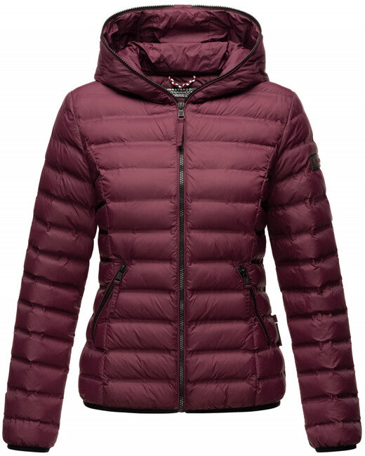 Navahoo NEEVIA damen Übergangsjacke mit Kapuze, weinrot