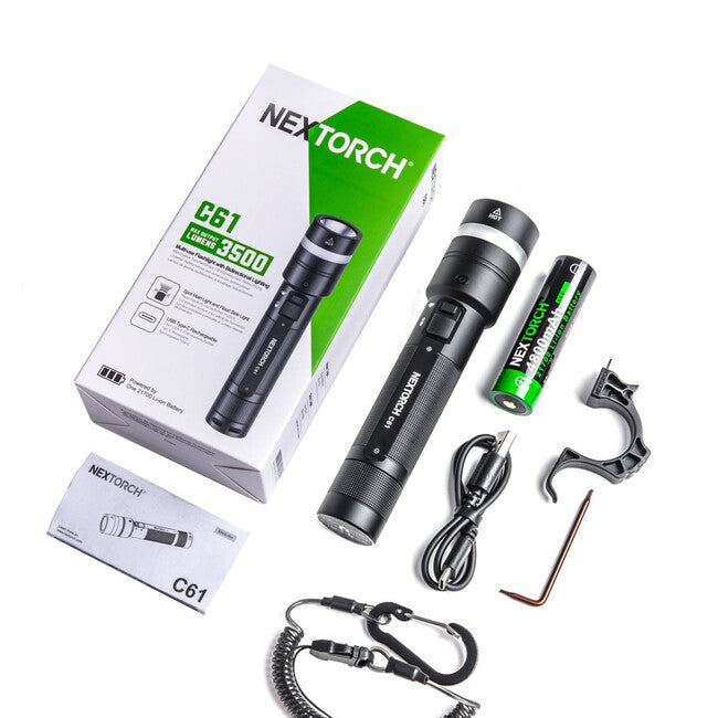Nextorch C61 taktische Doppelstrahl-taschenlampe, 3500 lm