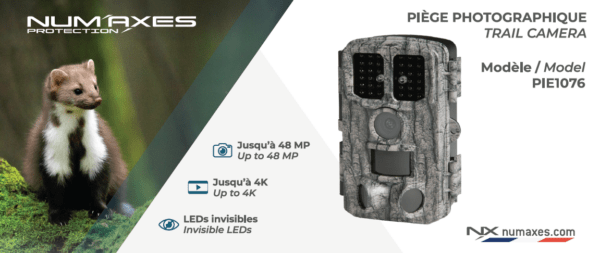 NUM'AXES Trail Camera Model PIE1076 All-in-One Pack