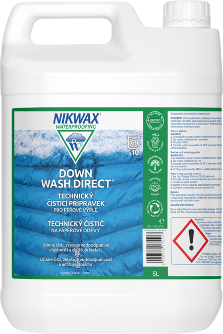 Nikwax Down Wash.Direct waschmittel für wasserdichte und normale federn 5l