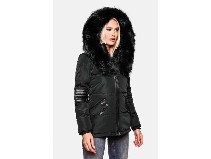 Navahoo NIRVANA damen Winterjacke mit Kapuze, Weinrot