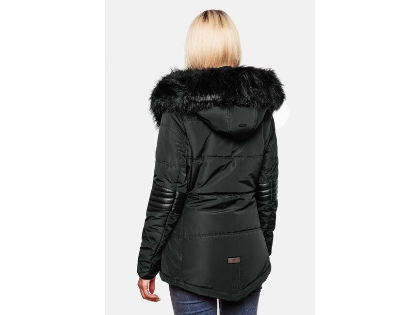 Navahoo NIRVANA damen Winterjacke mit Kapuze, Weinrot