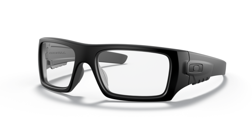 Oakley Det Cord Ballistische Brille mit klarer Linse, matt schwarz