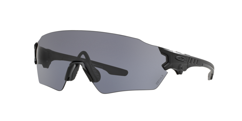 Oakley Violet Tombstone Ballistische Brille mit dunkelgrauer Linse, matt schwarz