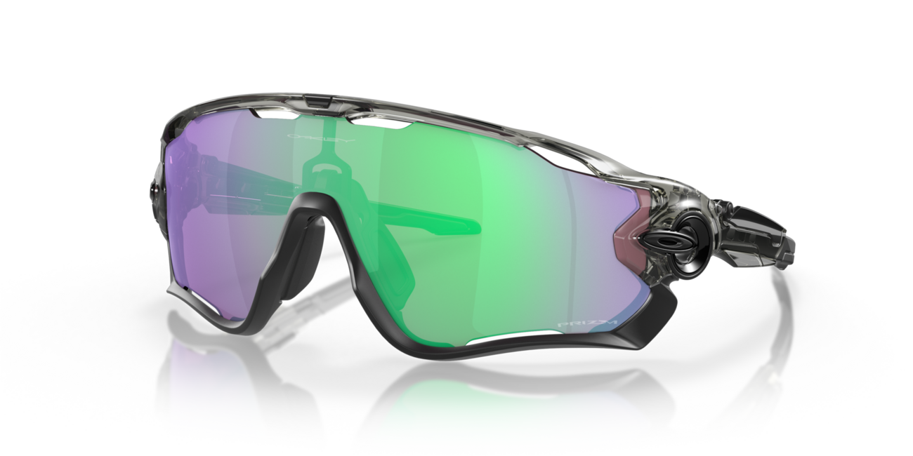 Oakley JAWBREAKER Sonnenbrille mit Rahmen Grey Ink und mit Dias Prizm Road Jade