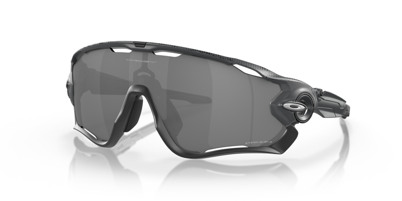 Oakley JAWBREAKER Sonnenbrille mit Rahmen Hi Res Matte Carbon und mit Dias Prizm Black